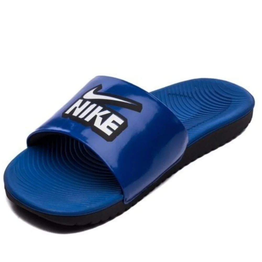 Nike Kawa Slide Sandals - Game Royal/White/Black Size 7